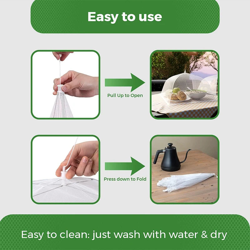 Reusable Mesh Food Tent Covers for Outdoor Dining by HitMyNeed