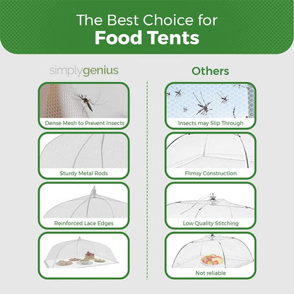 Reusable Mesh Food Tent Covers for Outdoor Dining by HitMyNeed