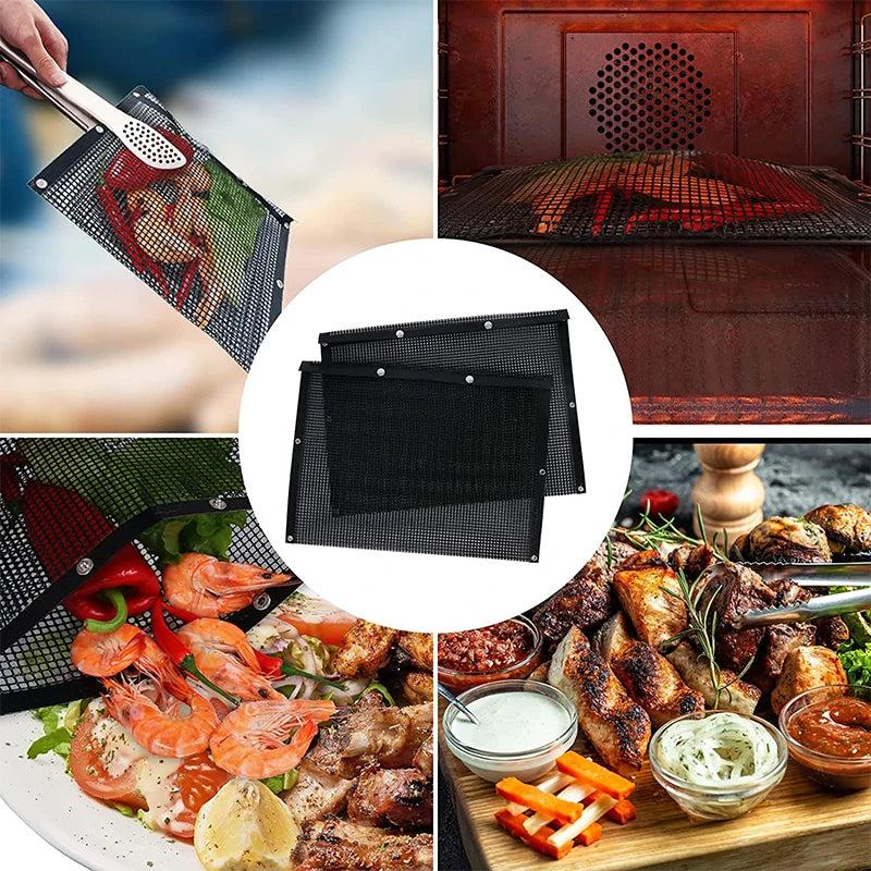 Reusable Mesh Grill Bags for BBQ & Smokers by HitMyNeed
