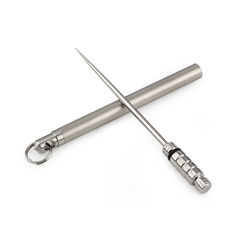 Reusable Metal Toothpick with Keychain Case by HitMyNeed