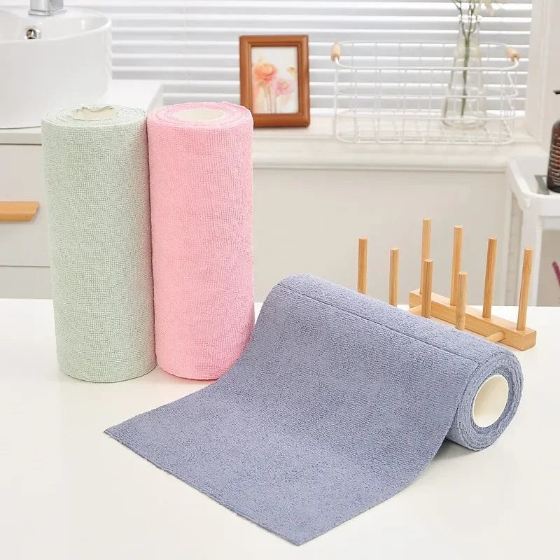 Reusable Microfiber Kitchen Towel Roll, 20 Sheets by HitMyNeed