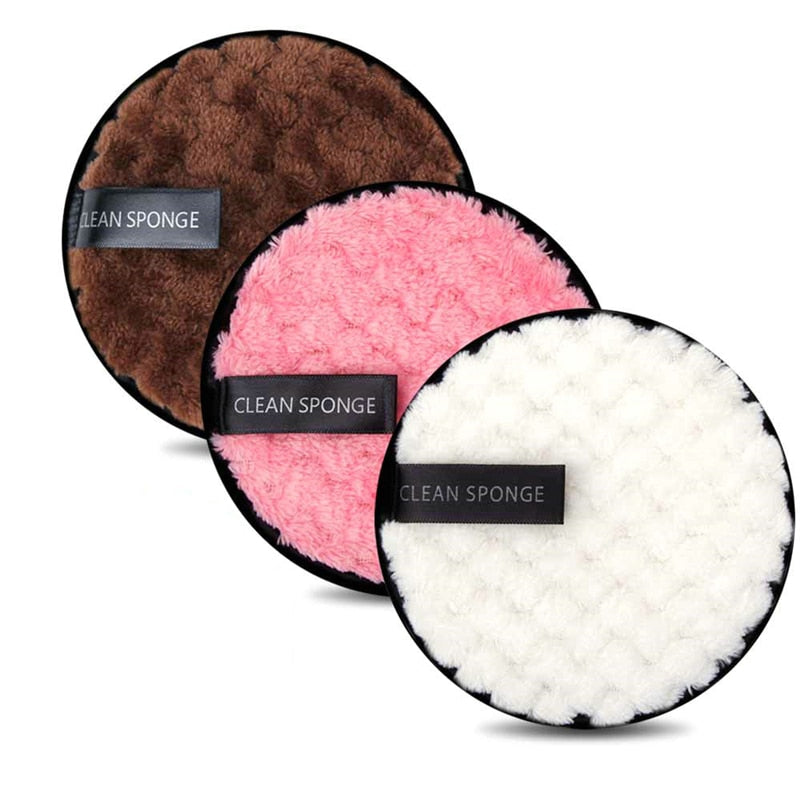 Reusable Microfiber Makeup Remover Pads (3 Pack) by HitMyNeed