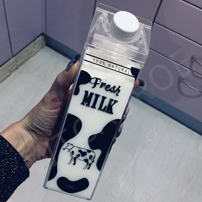 Reusable Milk Storage Bottle with Twist Nozzle 500ml fresh-milk-black-4 by HitMyNeed