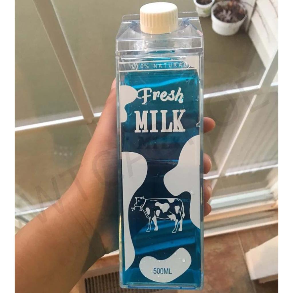 Reusable Milk Storage Bottle with Twist Nozzle 500ml fresh-milk-white-1 by HitMyNeed