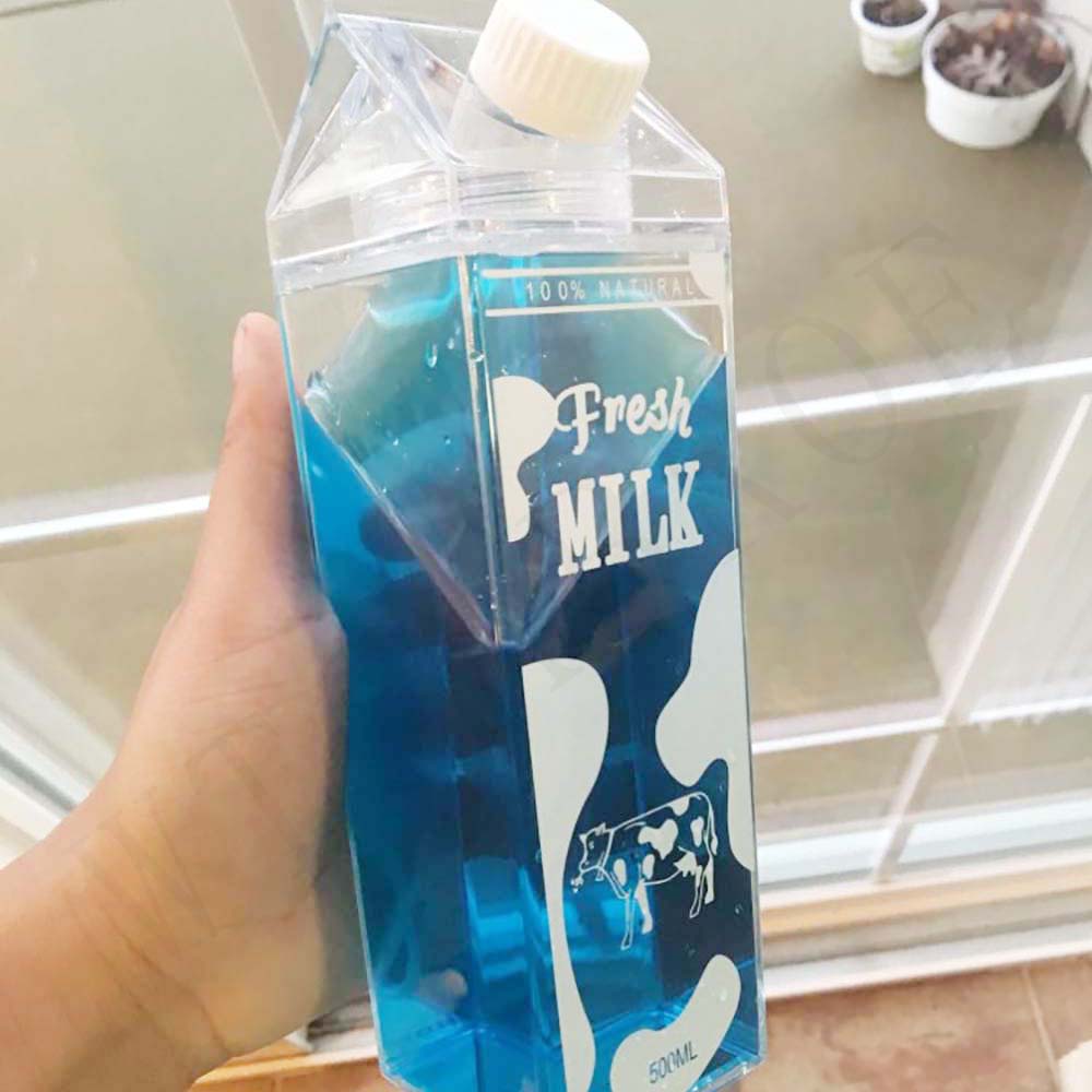Reusable Milk Storage Bottle with Twist Nozzle 500ml fresh-milk-white-2 by HitMyNeed