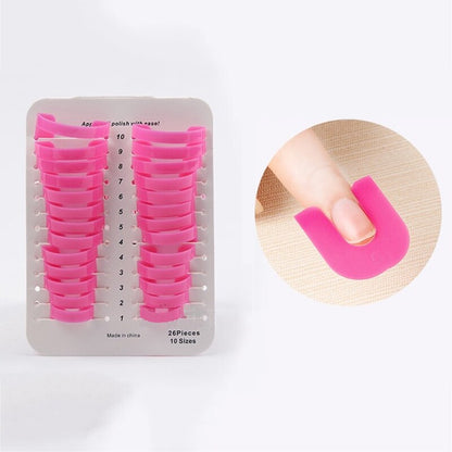 Reusable Nail Polish Stencil Guides (26-Pack) by HitMyNeed