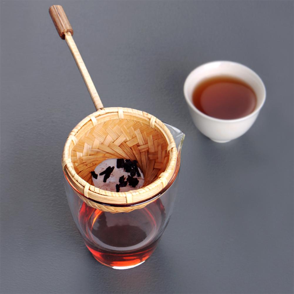 Reusable Natural Bamboo Tea Strainer with Handle by HitMyNeed