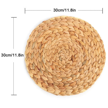 Reusable Natural Woven Placemats Set of 4 by HitMyNeed