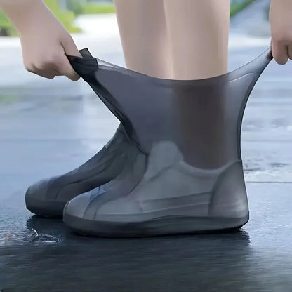Reusable Non-Slip Waterproof Shoe Covers black l-41-47 by HitMyNeed