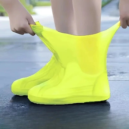 Reusable Non-Slip Waterproof Shoe Covers yellow l-41-47 by HitMyNeed