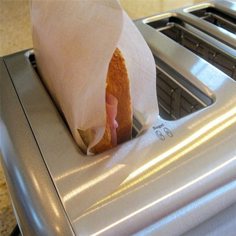 Reusable Non-Stick Toastie Bags for Toaster (5 Pack) by HitMyNeed