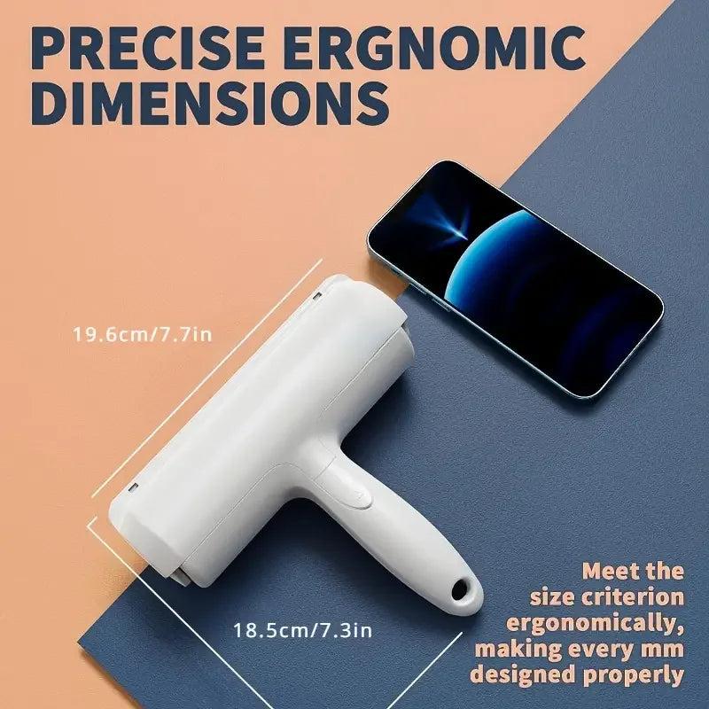 Reusable Pet Hair Mitts & Self-Cleaning Lint Roller Set by HitMyNeed