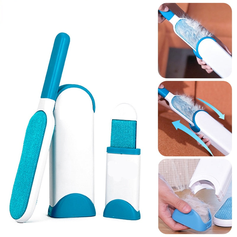 Reusable Pet Hair Remover Grooming Brush by HitMyNeed