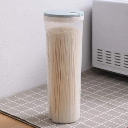 Reusable Plastic Spaghetti and Pasta Storage Container blue by HitMyNeed