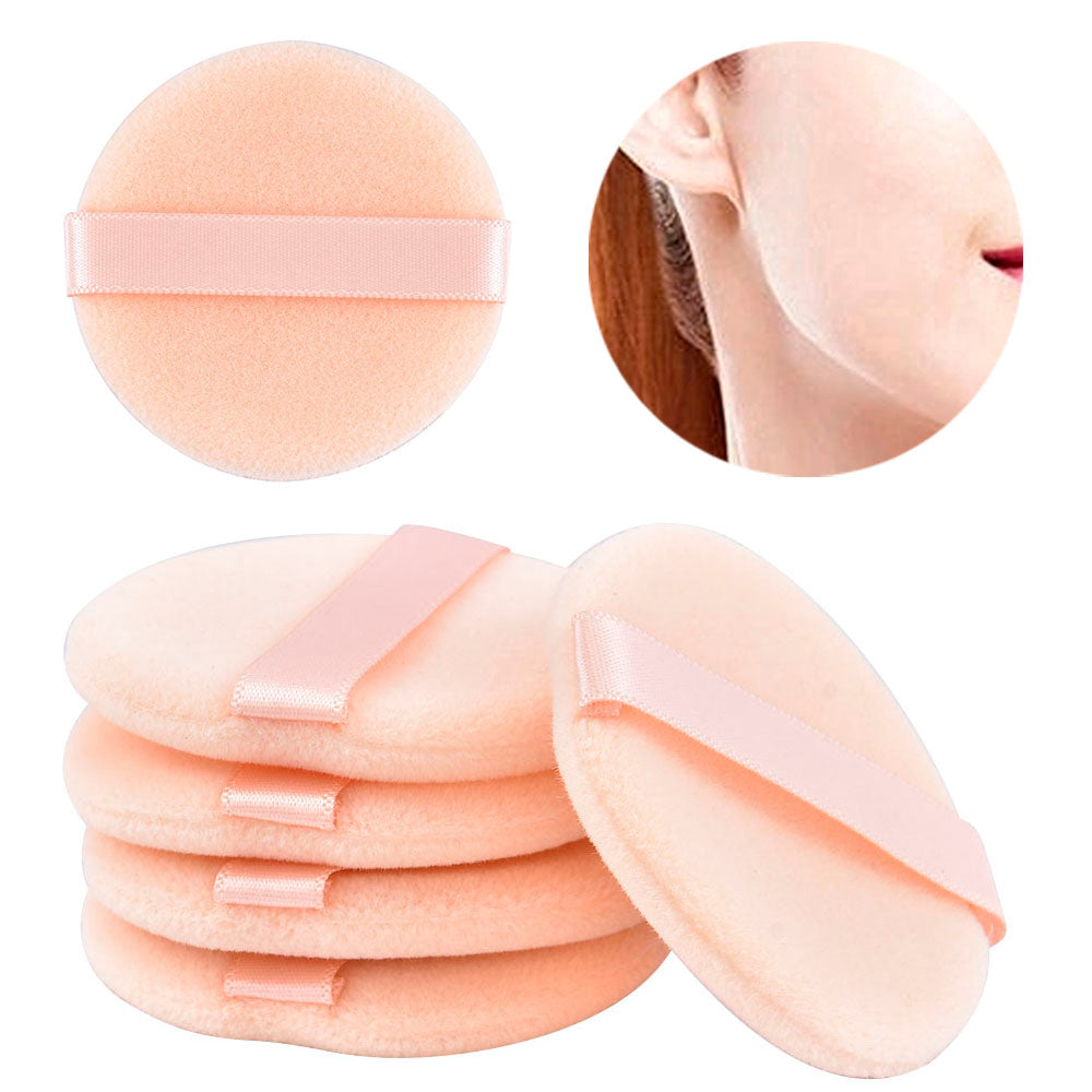 Reusable Powder Puff Set for Face Makeup (10 Pcs) by HitMyNeed