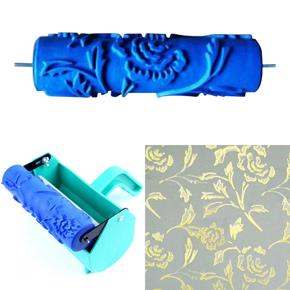 Reusable Rose Patterned Paint Roller by HitMyNeed