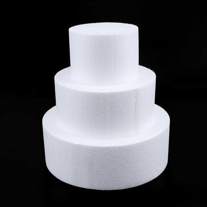 Reusable Round Foam Dummy Cake Set, 3-Piece by HitMyNeed