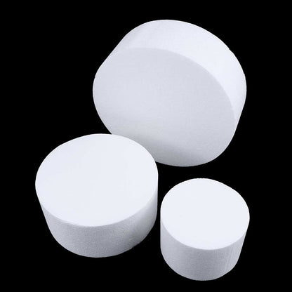 Reusable Round Foam Dummy Cake Set, 3-Piece by HitMyNeed