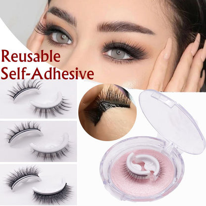 Reusable Self-Adhesive 3D Mink False Eyelashes by HitMyNeed