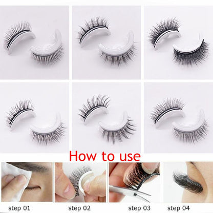 Reusable Self-Adhesive 3D Mink False Eyelashes by HitMyNeed