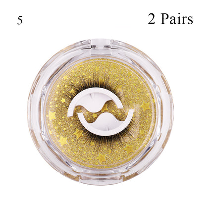 Reusable Self-Adhesive 3D Mink False Eyelashes d52pairs by HitMyNeed