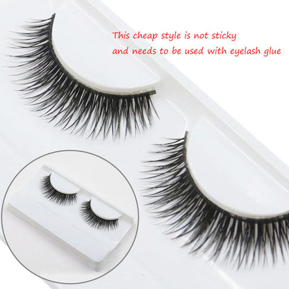Reusable Self-Adhesive 3D Mink False Eyelashes non-stick-eyelashes by HitMyNeed