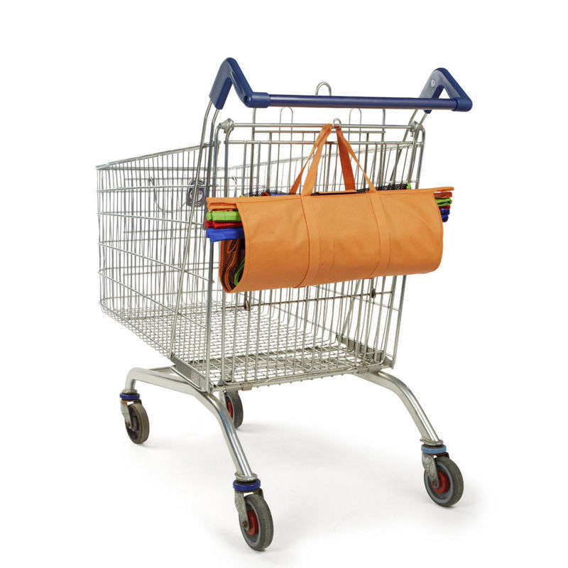 Reusable Shopping Trolley Bags Set of 4 with Insulated Bag by HitMyNeed