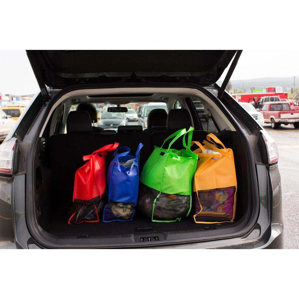 Reusable Shopping Trolley Bags Set of 4 with Insulated Bag by HitMyNeed