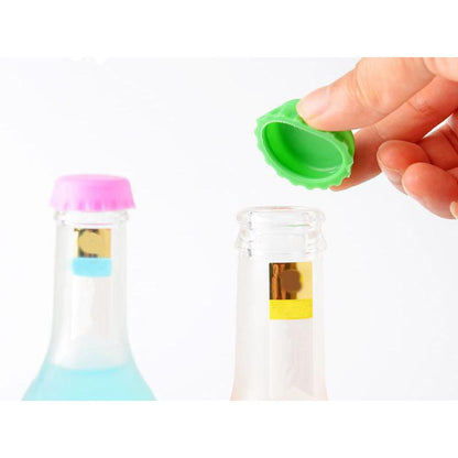 Reusable Silicone Bottle Cap Stopper Set by HitMyNeed