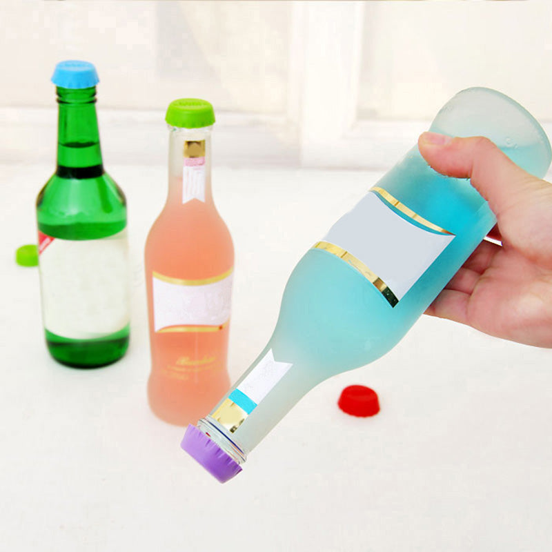 Reusable Silicone Bottle Cap Stopper Set by HitMyNeed