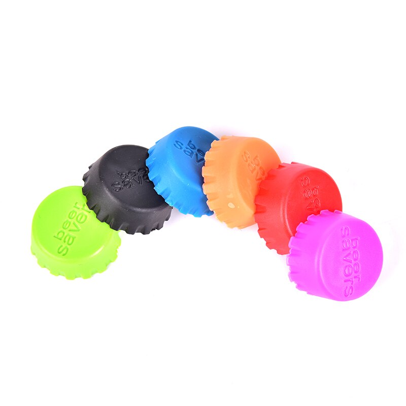 Reusable Silicone Bottle Caps Set (6 Pack) by HitMyNeed