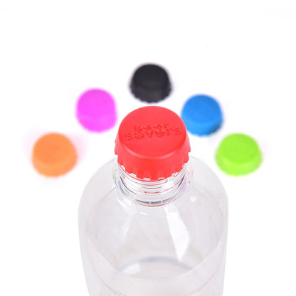 Reusable Silicone Bottle Caps Set (6 Pack) by HitMyNeed