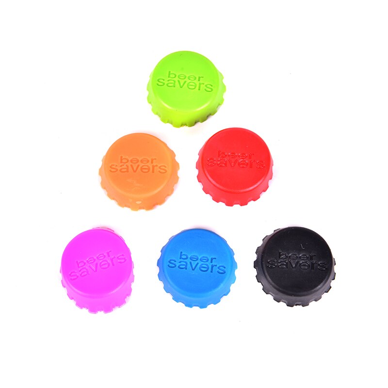 Reusable Silicone Bottle Caps Set (6 Pack) by HitMyNeed