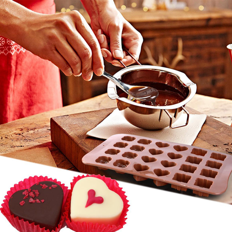 Reusable Silicone Chocolate & Candy Mold Tray by HitMyNeed