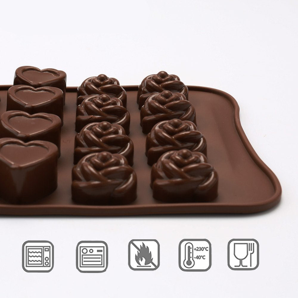 Reusable Silicone Chocolate & Candy Mold Tray by HitMyNeed