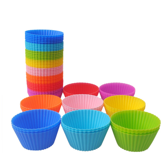 Reusable Silicone Cupcake Molds - Set of 5 Baking Cups by HitMyNeed