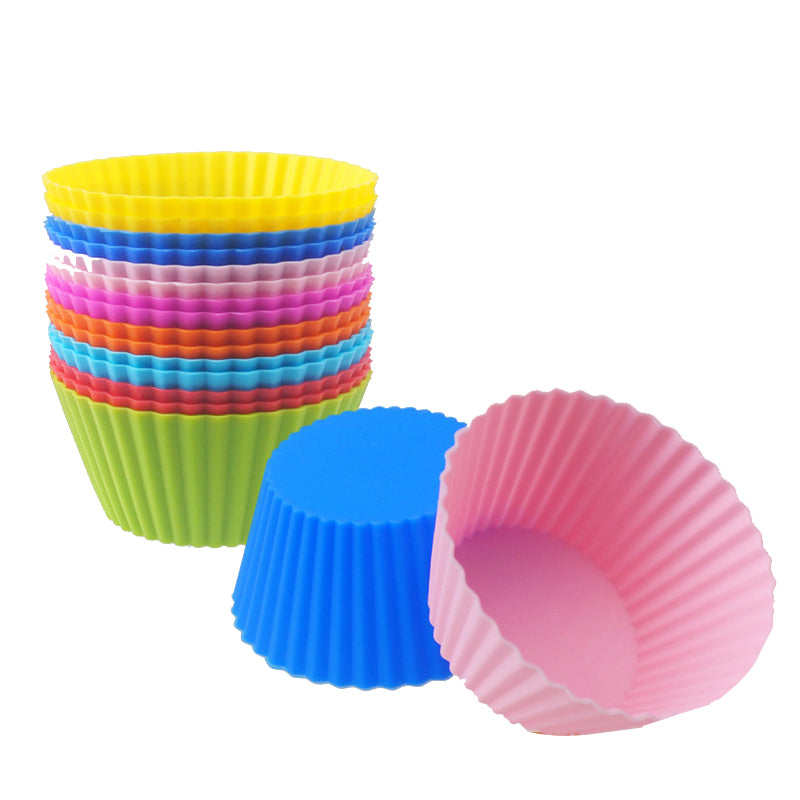Reusable Silicone Cupcake Molds - Set of 5 Baking Cups by HitMyNeed