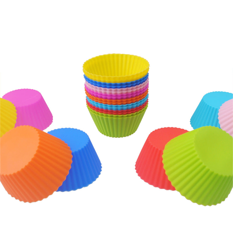 Reusable Silicone Cupcake Molds - Set of 5 Baking Cups by HitMyNeed
