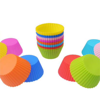 Reusable Silicone Cupcake Molds - Set of 5 Baking Cups by HitMyNeed