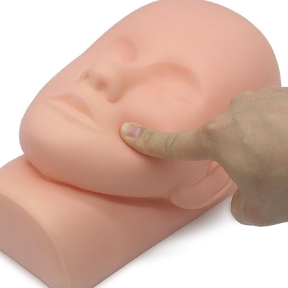 Reusable Silicone Eyelash Mannequin Practice Head by HitMyNeed