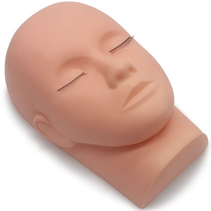 Reusable Silicone Eyelash Mannequin Practice Head by HitMyNeed