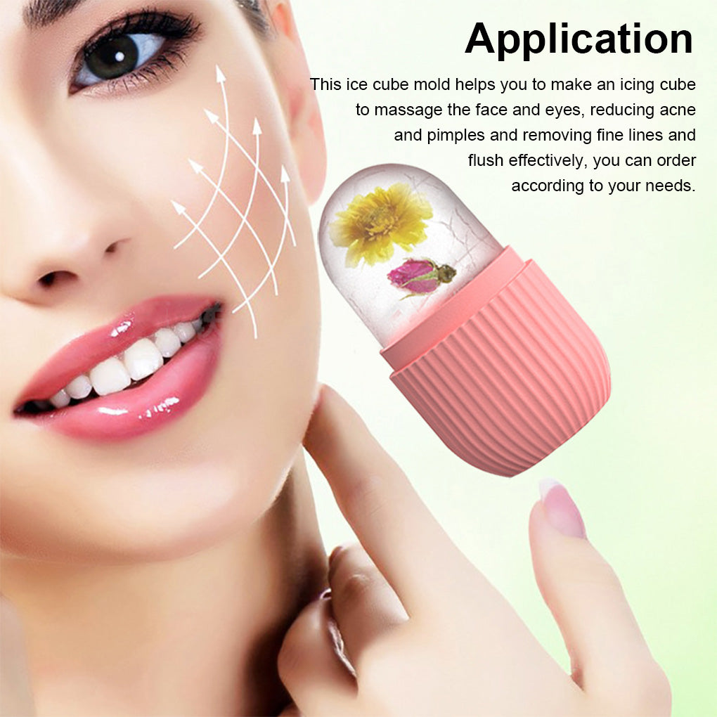 Reusable Silicone Face Ice Mold for Facial Massage by HitMyNeed