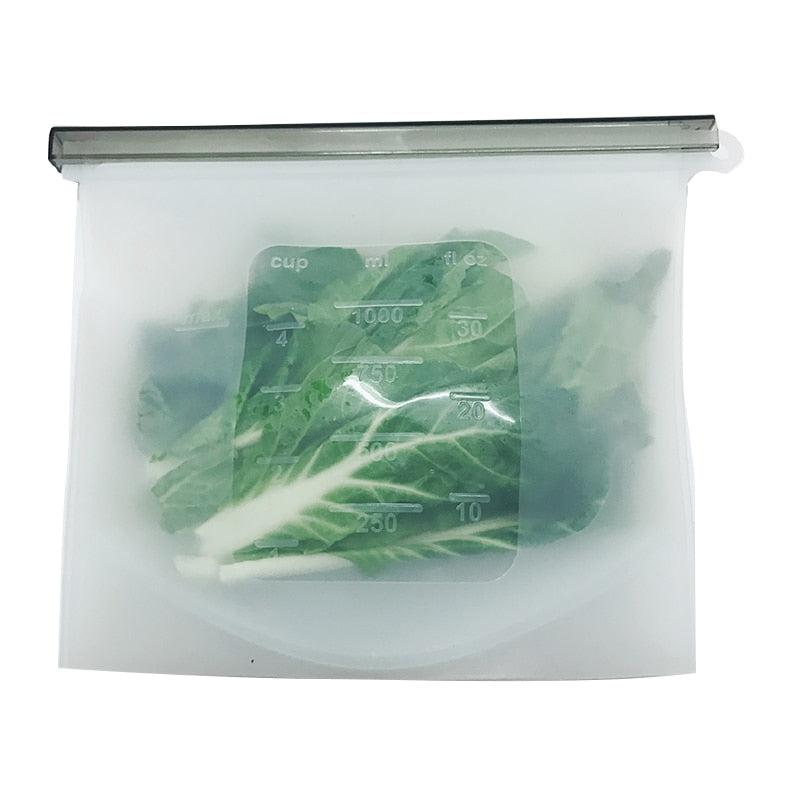 Reusable Silicone Freezer Bags Set, 8 Pack by HitMyNeed