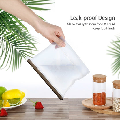 Reusable Silicone Freezer Bags Set, 8 Pack by HitMyNeed