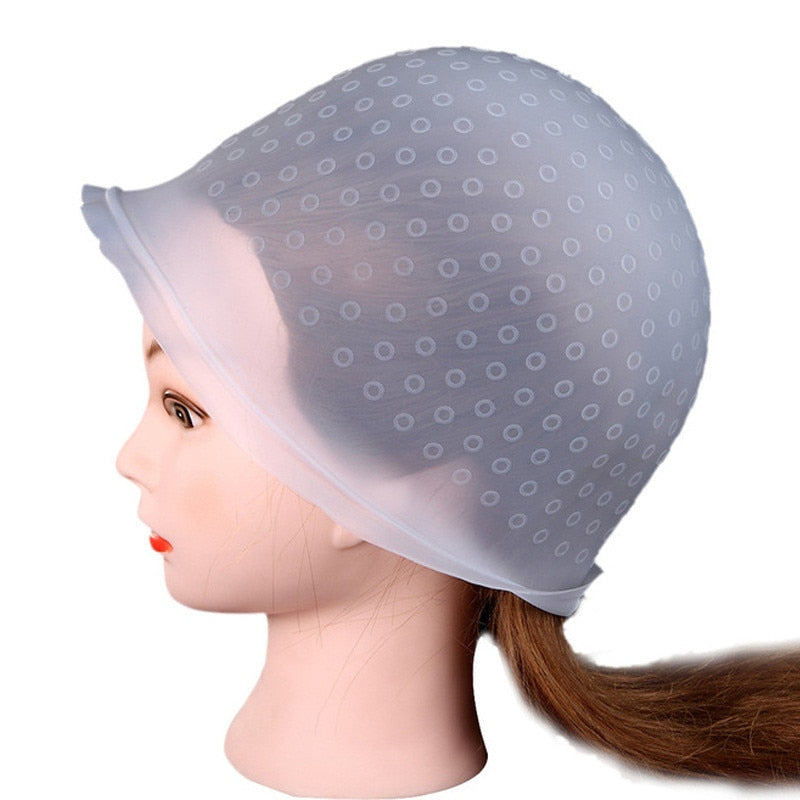 Reusable Silicone Hair Highlighting Cap with Hook by HitMyNeed