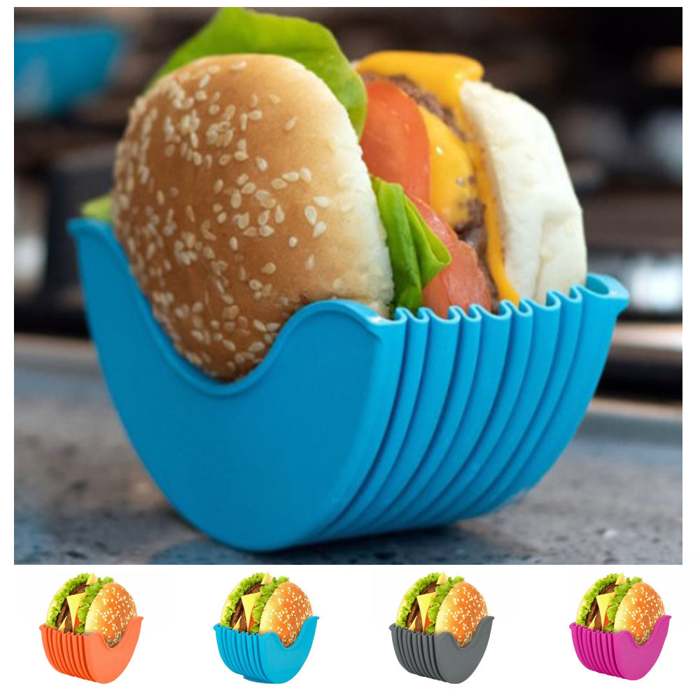 Reusable Silicone Hamburger Holder by HitMyNeed