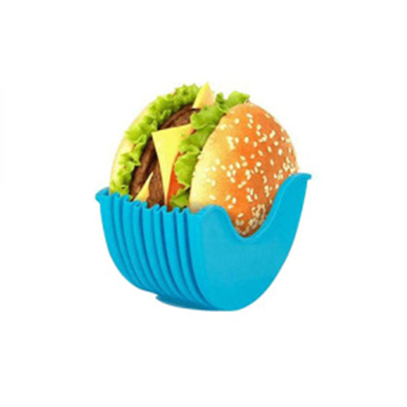 Reusable Silicone Hamburger Holder blue by HitMyNeed