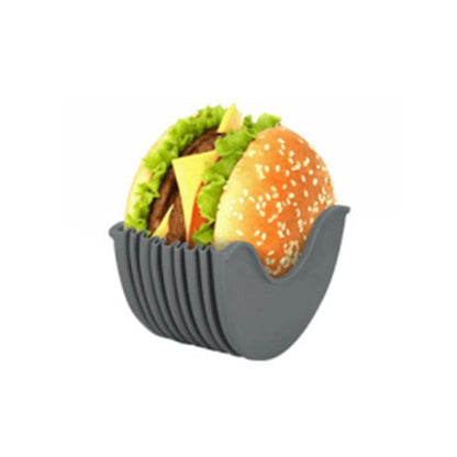 Reusable Silicone Hamburger Holder grey by HitMyNeed