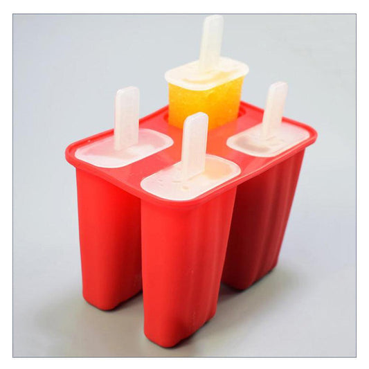 Reusable Silicone Ice Pop Molds - Set of 4 by HitMyNeed