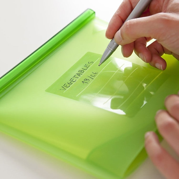 Reusable Silicone Snack Bags with Zipper Seal (4-Pack) by HitMyNeed